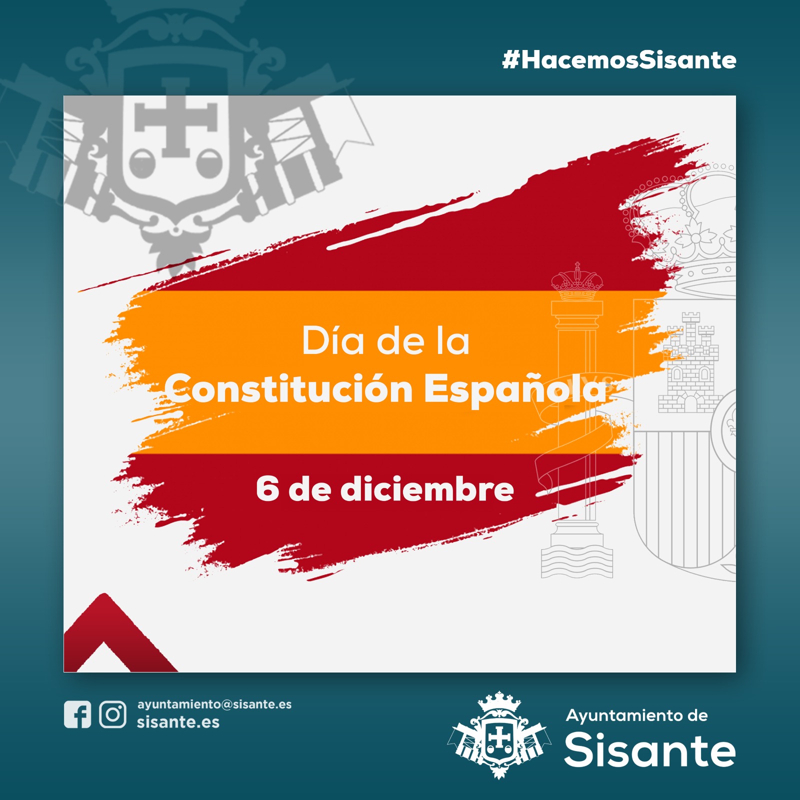 Feliz Día de la Constitución Española! - Excelentísimo Ayuntamiento de  Sisante